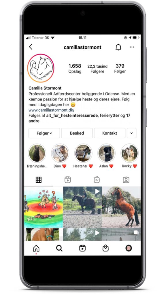 Camilla Stormont er en instagrammer med holistisk syn på heste