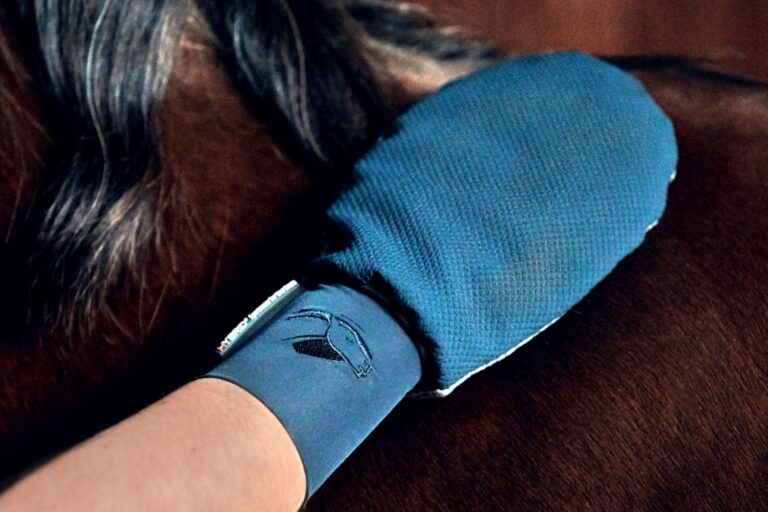 Eliminer statisk og sikre hygiejne med Catago Hybrid Anti-Static Handske til hestegrooming