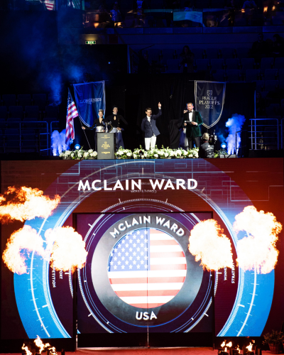 Mclain Ward hyldet ved Prag Playoff i 2022. Foto: Kamila Tworkowska