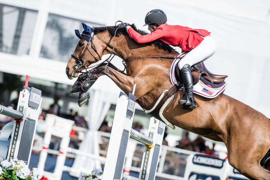 jessica springsteen er blevet et lige så kendt navn i springsporten som hendes far er i musik verdenen. her ved lgct. foto arkiv