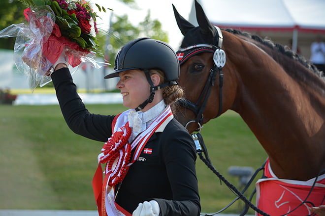 Caroline Cecilie Nielsen og Leon (Dansk Ride Forbund).